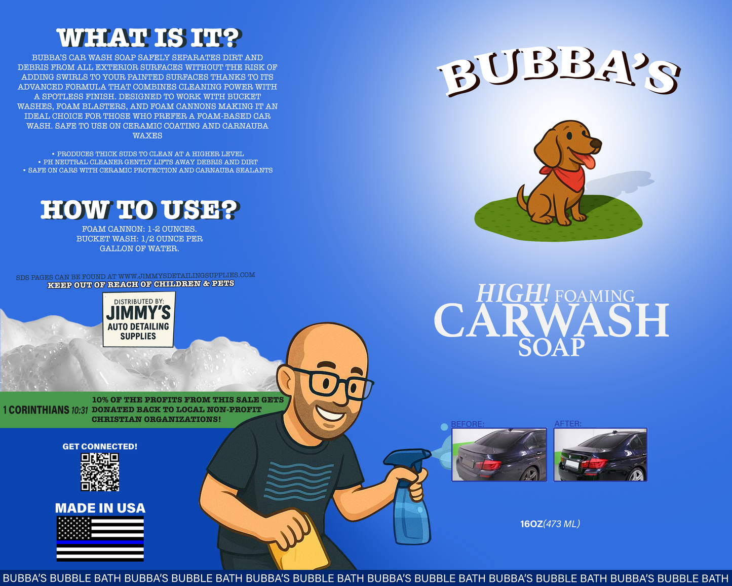 Bubba’s High Foaming Car Wash Soap