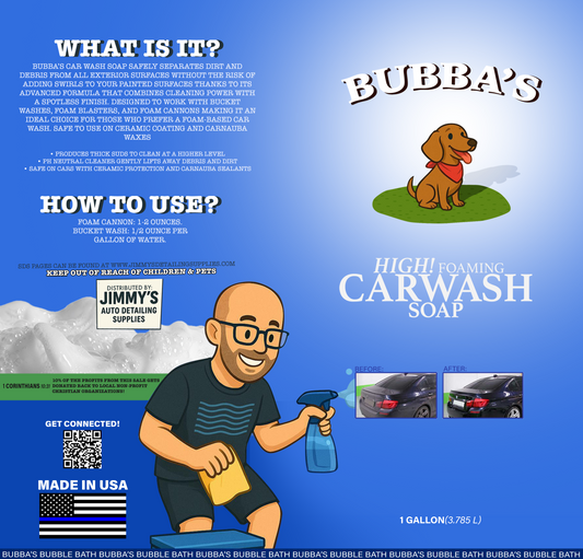 Bubba’s High Foaming Car Wash Soap